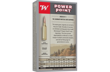 Image of Winchester Super-X RIFLE .308 Winchester 150 grain Power-Point Brass Cased Centerfire Rifle Ammo, 20 Rounds, X3085