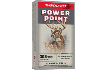 Image of Winchester Super-X RIFLE .308 Winchester 180 grain Power-Point Brass Cased Centerfire Rifle Ammo, 20 Rounds, X3086