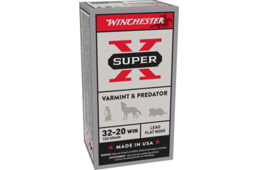 Image of Winchester Super-X RIFLE .32-20 Winchester 100 grain Lead Flat Nose Brass Cased Centerfire Rifle Ammo, 50 Rounds, X32201