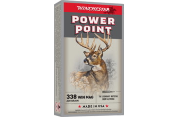 Image of Winchester Super-X RIFLE .338 Win Mag 200 grain Power-Point Centerfire Rifle Ammo, 20 Rounds, X3381