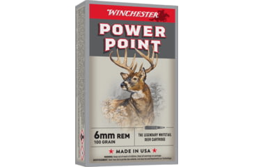 Image of Winchester Super-X RIFLE 6mm Remington 100 grain Power-Point Centerfire Rifle Ammo, 20 Rounds, X6MMR2