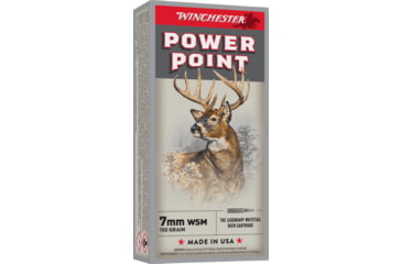 Image of Winchester Super-X RIFLE 7mm Winchester Short Magnum 150 grain Power-Point Brass Cased Centerfire Rifle Ammo, 20 Rounds, X7MMWSM