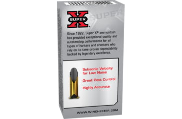 Image of Winchester Super-X RIMFIRE .22 Long Rifle 29 grain CB Match Lead Round Nose Rimfire Ammo, 50 Rounds, X22LRCBMA