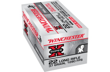 Image of Winchester Super-X RIMFIRE .22 Long Rifle 37 grain Copper Plated Hollow Point Rimfire Ammo, 50 Rounds, X22LRH