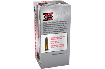 Image of Winchester Super-X RIMFIRE .22 Long Rifle 40 grain Lead Round Nose Rimfire Ammo, 50 Rounds, X22LR