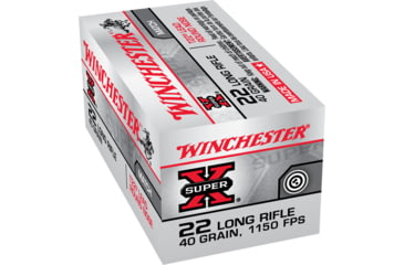 Image of Winchester Super-X RIMFIRE .22 Long Rifle 40 grain T22 Lead Round Nose Rimfire Ammo, 50 Rounds, XT22LR