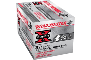 Image of Winchester Super-X RIMFIRE .22 Short 29 grain Copper Plated Lead Round Nose Rimfire Ammo, 50 Rounds, X22S