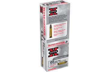 Image of Winchester Super-X RIMFIRE .22 Winchester Magnum Rimfire 40 grain Full Metal Jacket Brass Cased Rimfire Ammo, 50 Rounds, X22M