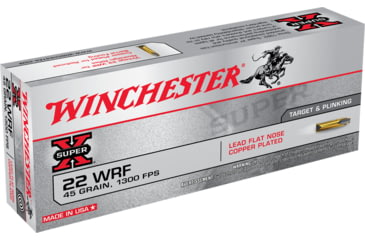 Image of Winchester Super-X RIMFIRE .22 Winchester Rimfire 45 grain Copper Plated Lead Flat Nose Rimfire Ammo, 50 Rounds, 22WRF