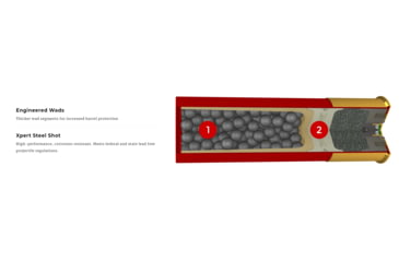 Image of Winchester Super-X Shotgun Shot, 12 Gauge, 2.75in Shot Length, 1 1/8oz Shot Weight, 6 Shot Size, 1280 ft/s, 25 Rounds, WE12GTH6