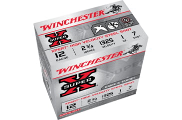 Image of Winchester Super-X Shotshell 12 Gauge 1 oz 2.75in Centerfire Shotgun Ammo, 25 Rounds, WE12GT7