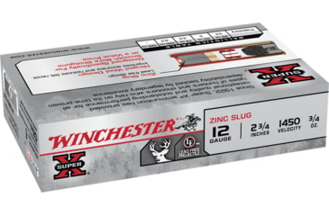 Image of Winchester Super-X Shotshell 12 Gauge 3/4 oz 2.75in Centerfire Shotgun Slug Ammo, 5 Rounds, X12RS15LF