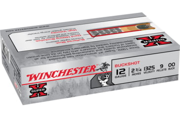 Image of Winchester Super-X 12 Gauge 2.75in, 00 Buck, Centerfire Shotgun Ammo, 15 Rounds, XB1200VP