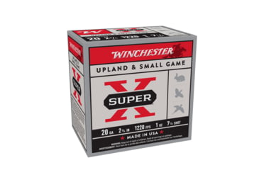 Image of Winchester Super-X Shotshell 20 Gauge 1 oz 2.75in Centerfire Shotgun Ammo, 25 Rounds, X207