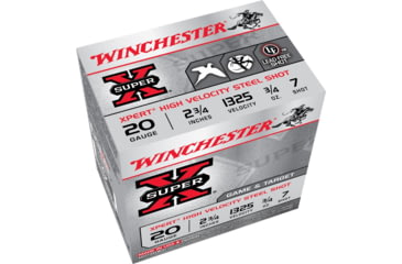 Image of Winchester Super-X Shotshell 20 Gauge 3/4 oz 2.75in Centerfire Shotgun Ammo, 100 Rounds, WE20GTVP7
