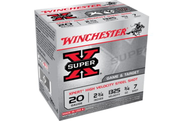 Image of Winchester Super-X Shotshell 20 Gauge 3/4 oz 2.75in Centerfire Shotgun Ammo, 100 Rounds, WE20GTVP7