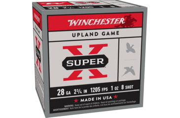Image of Winchester Super-X Shotshell 28 Gauge 1 oz 2.75in Centerfire Shotgun Ammo, 25 Rounds, X28H8