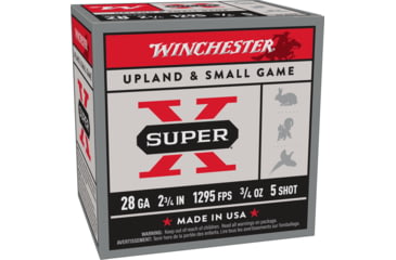 Image of Winchester Super-X Shotshell 28 Gauge 3/4 oz 2.75in Centerfire Shotgun Ammo, 25 Rounds, X285