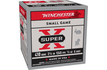 Image of Winchester Super-X Shotshell 410 Bore 1/2 oz 2.5in Centerfire Shotgun Ammo, 25 Rounds, X416