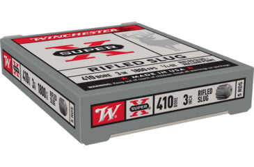 Image of Winchester Super-X Shotshell 410 Bore 1/4 oz 3in Centerfire Shotgun Slug Ammo, 5 Rounds, X413RS5