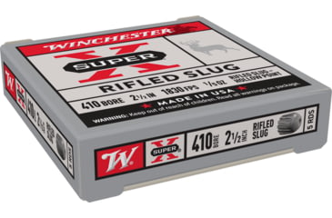 Image of Winchester Super-X Shotshell 410 Bore 1/5 oz 2.5in Centerfire Shotgun Slug Ammo, 5 Rounds, X41RS5