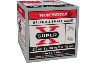 Image of Winchester Super-X Shotshell 410 Bore 3/4 oz 3in Centerfire Shotgun Ammo, 25 Rounds, X413H7