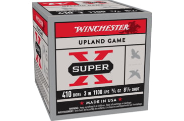 Image of Winchester Super-X Shotshell 410 Bore 3/4 oz 3in Centerfire Shotgun Ammo, 25 Rounds, X413H85