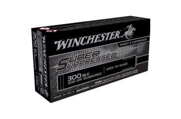 Image of Winchester Suppressed 300 Aac 200Gr Fmj Rifle Ammo 125Rd 6Bx/Cs, ASUP300BLK2