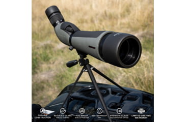 Image of Winchester Supreme Optics W20-60x80mm Spotting Scope, Angled, Black/Gray, WQ-SS-SPRM13-20-60x80
