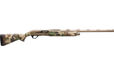 Image of Winchester SX4 Hybrid 3in Field Semi-Auto Shotgun, 12 Gauge, 26in BBL, Synthetic FDE/Woodland Stock, 4RD Capacity, FDE, 511290391