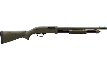 Image of Winchester SXP Defender 3in Field Pump Shotgun, 12 Gauge, 18in BBL, Synthetic Od Green Stock, Truglo Front Fiber Optic Sight, Green, 512425395