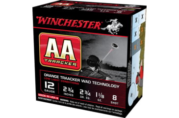 Image of Winchester TrAAcker 12 Gauge 1 1/8 oz 2.75in Centerfire Shotgun Ammo, 25 Rounds, AA128TB