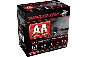 Image of Winchester TrAAcker 12 Gauge 1 1/8 oz 2.75in Centerfire Shotgun Ammo, 25 Rounds, AAM127TB