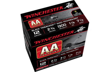Image of Winchester TrAAcker 12 Gauge 1 1/8 oz 2.75in Centerfire Shotgun Ammo, 25 Rounds, AASC127TB
