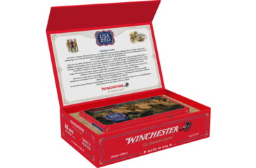 Image of Winchester USA 250Th Anniversary .45 ACP 230 Grain Full Metal Jacketed Brass Cased Pistol Ammunition, 50 Rounds, USA45250