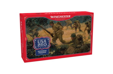 Image of Winchester USA 250Th Anniversary .45 ACP 230 Grain Full Metal Jacketed Brass Cased Pistol Ammunition, 50 Rounds, USA45250