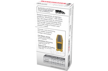 Image of Winchester USA Handgun .45 ACP 185 grain Full Metal Jacket Brass Cased Centerfire Pistol Ammo, 50 Rounds, USA45A