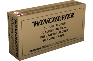 Image of Winchester USA Handgun Ammo, .40 S&amp;W, Full Metal Jacket, 165 grain, 50 Rounds, SG40W