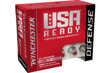 Image of Winchester USA Ready 10mm 170 Grain Hex Vent Hollow Point Pistol Ammo, 20 Rounds, RED10HP