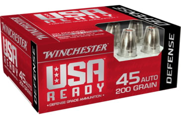 Image of Winchester USA Ready .45 ACP 200 Grain Hex-Vent HP Pistol Ammo, 20 Round, RED45HP