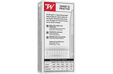 Image of Winchester USA RIFLE .350 Legend 145 grain Full Metal Jacket Centerfire Rifle Ammo, 20 Rounds, USA3501
