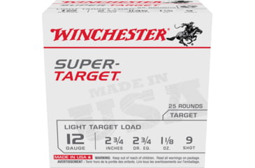 Image of Winchester USA Shotshell 12 Gauge 1 1/8 oz 2.75in Centerfire Shotgun Ammo, 25 Rounds, TRGT129