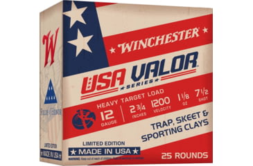 Image of Winchester USA VALOR 12 Gauge 1-1/8oz, 2.75in, 7.5 Shot Size, Shotgun Ammo, 25 Rounds, USAV127
