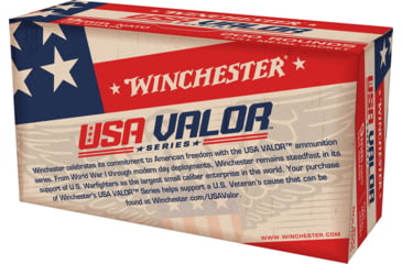 Image of Winchester USA Valor 9 mm NATO 124 Grain FMJ Centerfire Pistol Ammo, 200 Rounds, USA9NATOW