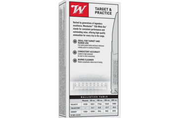 Image of Winchester USA White Box 300 Blackout 147 Grains Full Metal Jacketed Brass Rifle Ammo, 20 Rounds, USA300B147