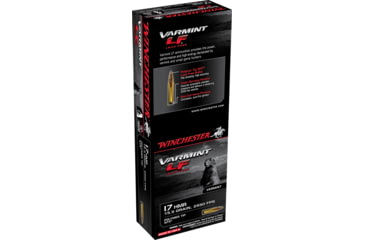 Image of Winchester Varmint LF .17 Hornady Magnum Rimfire 15.5 grain NTX Polymer Tip Rimfire Ammo, 50 Rounds, S17HMR1LF
