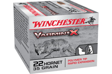 Image of Winchester Varmint X RIFLE .22 Hornet 35 grain Rapid Expansion Polymer Tip Centerfire Rifle Ammo, 20 Rounds, X22P