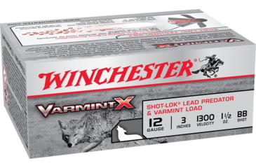 Image of Winchester Varmint X Shotshell 12 Gauge 1 1/2 oz 3in Centerfire Shotgun Ammo, 10 Rounds, X123VBB