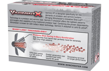 Image of Winchester Varmint X Shotshell 12 Gauge 1 1/2 oz 3in Centerfire Shotgun Ammo, 10 Rounds, X123VBB