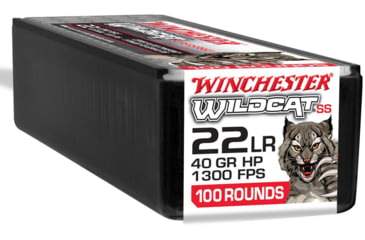 Image of Winchester Wildcat Super Speed 22 LR 40 Grain Hollow Point Brass Cased Rimfire Ammo, 100 Rounds, WW22LRSSD